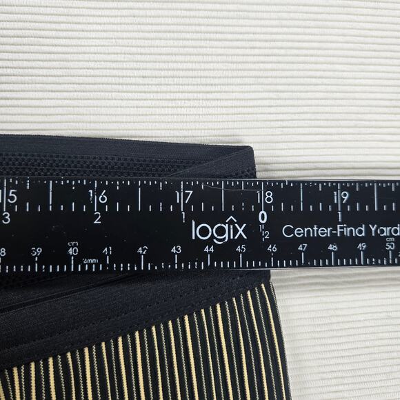 Nike Pro Elite Full Length Running Tights Gold Stripes Women's Size 3XL - Picture 5 of 8